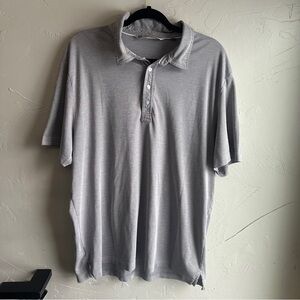 Travis Mathew Men's Light Gray Short Sleeve‎ Polo Shirt Size XXL
